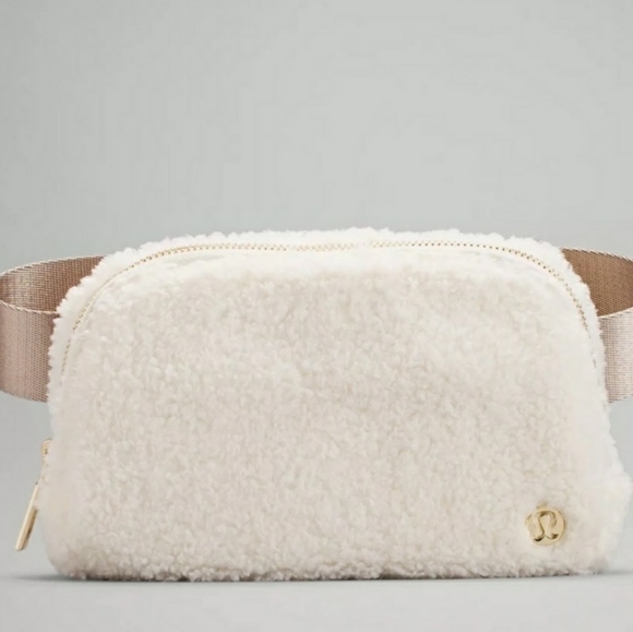 lululemon athletica Handbags - LULULEMON Everywhere Fleece Belt Bag Light Ivory NWT & SEALED **DROPS 01/20/22**